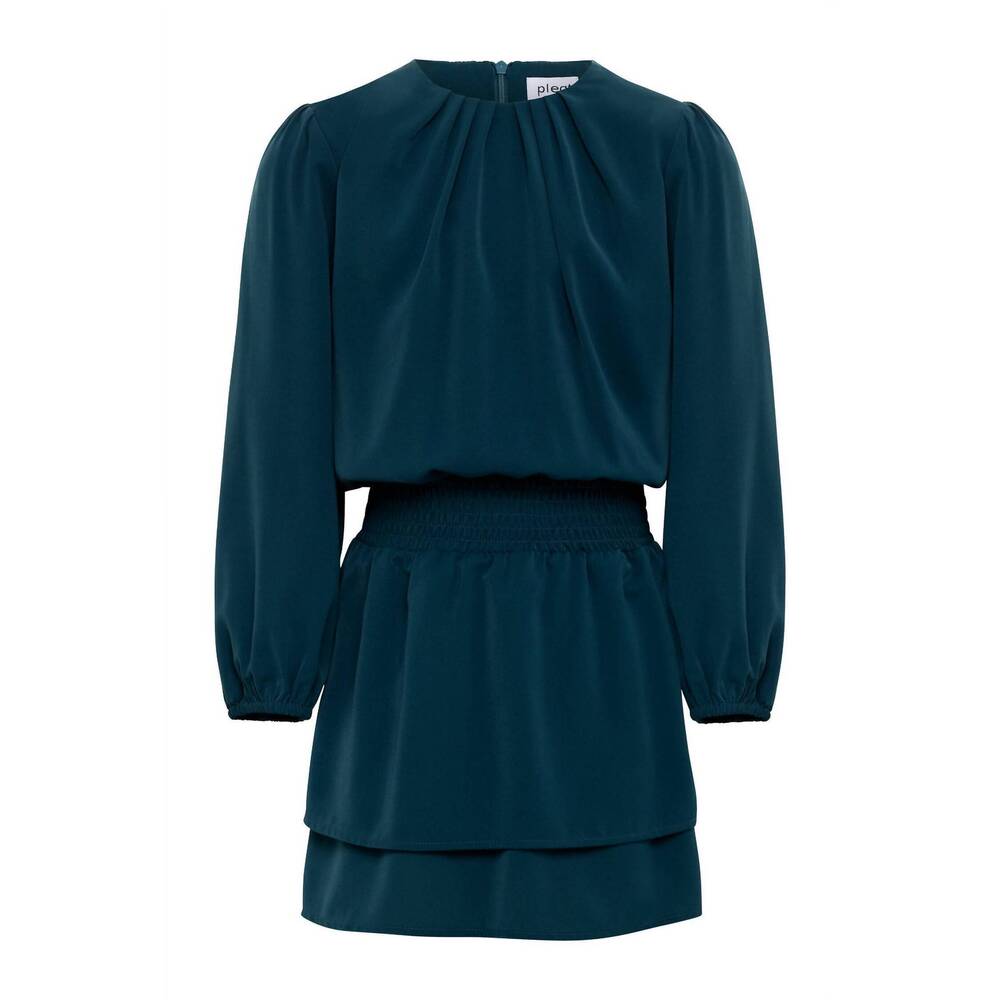 NEW PLEAT girls ruby dress in teal